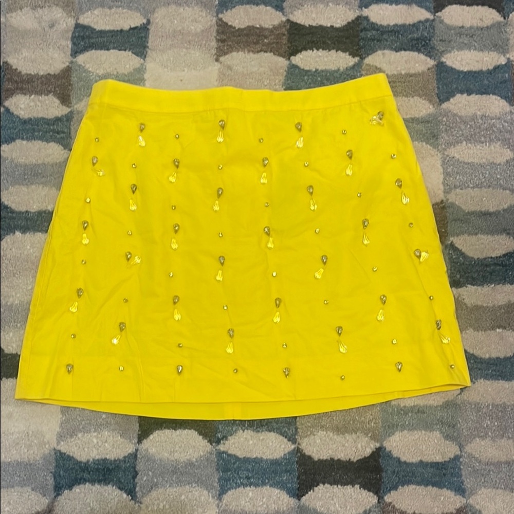 J Crew Collection embellished high-rise mini skirt. NWT